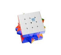 Bukefuno MoYu AoSu V7 3-Track Premium UV 4x4 Magic Cube Magnétique Moyu AoSu WRM Ball Core V7 Puzzle 4x4x4 TripleTrack UV Magic Cloth 160 Magnets, Vitesse du Cube sans Autocollant