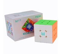 Bukefuno MoYu Huameng YS3M 2023 Maglev Ball-Core 3 x 3 Version magnétique Cube magique sans autocollant MFJS Puzzle Magic Cube 3 x 3 x 3 MoYu YS3M Maglev (version YS3M Ball-Core Version) Cube