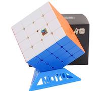 Bukefuno Moyu Meilong 4 x 4 m Cube magique magnétique sans autocollant MFJS Meilong 4 x 4 x 4 m Cube magique magnétique 4 x 4 m