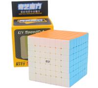 Bukefuno QY Cube magique 7 x 7 vitesses Puzzle Magic Cube sans autocollant (version 2021) QY 7 x 7 x 7 cm Cube coloré Puzzle Jouet 70 mm