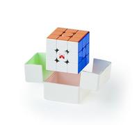 Bukefuno QY Tornado V4 M Cube magique de vitesse magnétique phare 2024 QY Toys Man Tornado V4M 3 x 3 x 3 cubes sans autocollant (navire phare à noyau magnétique)