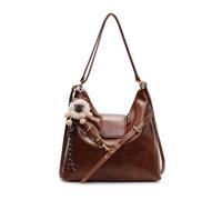 BUKESIYI Femme Sac a dos Sac a main Élégante Petit Marque Cuir Bandoulière Antivol FR78587 Marron