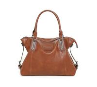 BUKESIYI Femme Sac a main Petit Sacs épaule Élégante Bandoulière PU Cuir Marque FR77447 Marron