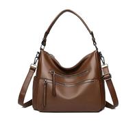 BUKESIYI Femme Sac a main Petit Sacs épaule Élégante Bandoulière PU Cuir Marque FR77449 Marron