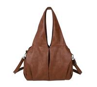 BUKESIYI Femme Sac bandouliere Sacs a main Petit Cuir épaule Sacs Menotte Sacoche Mode FR77334 Marron