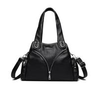 BUKESIYI Femme Sac bandouliere Sacs a main Petit Cuir Menotte Mode épaule Sacoche FR77441 Noir