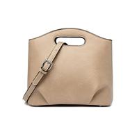 BUKESIYI Femme Sac bandouliere Sacs a main Petit Cuir Menotte Mode épaule Sacoche FR77455 Kaki