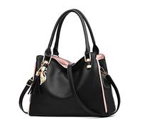 BUKESIYI Femme Sac bandouliere Sacs a main Petit Cuir Sacs Menotte Sacs épaule Sacoche Mode FR77157 Noir