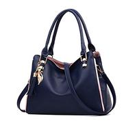 BUKESIYI Femme Sac bandouliere Sacs a Main Petit Cuir Sacs Menotte Sacs épaule Sacoche Mode FR77157 Bleu