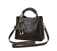 BUKESIYI Femme Sac bandouliere Sacs a main Petit Cuir Sacs Menotte Sacs épaule Sacoche Mode FR77257 Noir