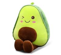 Bukezudang Avocat Jouet en Peluche, Avocat en Peluche, 30cm Avocat pour Enfant Peluche, Oreiller Décoratif en Forme d'Avocat, Mini Peluche Avocat, Cute Avocado Plush pour Les Filles Et Les Amis