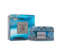 Bukhoor Serene, Encens de Luxe Édition 50e Anniversaire, Coffret Bleu Turquoise Décoratif, 12 Pièces, 75g, Parfum Musc Oriental