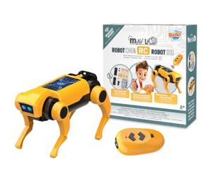 Buki 3019 - Mini Lab - Chien Robot RC - Kit de Construction pour Enfants - Chien télécommandé à Monter - Télécommande Infrarouge - Jouet STEM à partir de 8 Ans