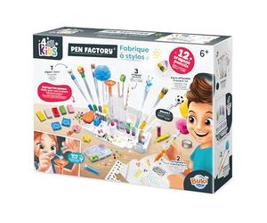 Buki- Fabrique à stylos - Station de Customisation Crayons et Bureau - Kit Créatif Enfant dès 6 Ans - Stylos, Stickers, Masking Tape, Gommes à Fabriquer, Accessoires DIY Inclus - FK007