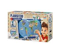 Buki France 7346IT Carte du Monde magnétique Version Italienne, Couleur Unie