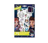 Buki France - 75 Tattoos Lavables Phosphorescents Multicolore