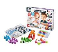 Buki France Coffret Tampons Enfant +3 Ans - Plus de 45 Tampons Colorés : Animaux, Véhicules, Frises - Livret Activités 20 Pages, Feutres Tampons - Motricité & Créativité