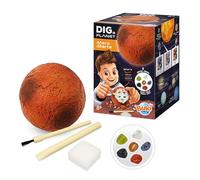 BUKI France - Dig a Planet Mars - Creuse et déterre 6 Vraies Pierres Dont Obsidienne, œil-de-Tigre et Jaspe Rouge - Kit fouille Enfant dès 8 Ans - 448