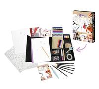 Buki France - Professional Studio Mode - Coffret Création Stylisme Enfant - Tissus Adhésifs, Feutres & Accessoires - Box Magnétique - Dès 7 Ans - 5444