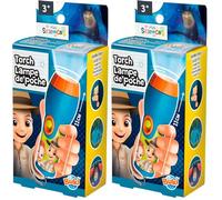Buki - Mini Sciences Lampe de Poche pour Enfants, avec Lumière LED, Idéal pour Explorer (Lot de 2)