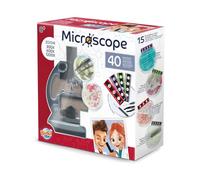 Buki MR800 - Microscope pour Enfant 1200x - Boîte d'expérimentation avec LED, 2 oculaires, 40 expériences et Accessoires de Laboratoire, Jeu éducatif STEM à partir de 8 Ans