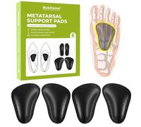 Bukihome 2 paires Coussins Métatarsiens - Demi semelles chaussures pour avant-pied, soutien et soulagement de la fatigue, coussinets souples pour métatarsalgie et névrome de Morton, hommes femmes