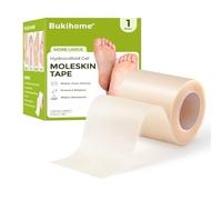 Bukihome Hydrocolloid Roll (6,5cm x 3m) - Pansement hydrocolloïde pansement ampoule autocollants pour ampoules, brûlures et acné - Découpables à la taille souhaitée, ultra-absorbants, imperméables