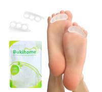 Bukihome Lot de 12 correcteurs d'orteils en gel pour homme et femme - Correcteur d'orteils en gel pour homme et femme - Correcteur de courbure et de griffe, orteils en marteau, attelle diabétique -