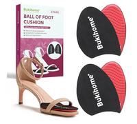 Bukihome Lot de 2 paires de coussinets à talons hauts pour femme - Coussins de talon pour soulager la douleur et la fatigue - Coussinets métatarsiens pour éviter les glissades et les callosités