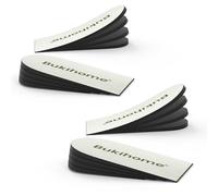 Bukihome Lot de 2 paires de talonnettes orthopédiques pour douleurs au talon - Insert de talon réglable à 4 couches pour tendinite d'Achille, fasciite plantaire, épine calcanéenne, inserts compensés