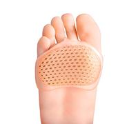 Bukihome Lot de 8 coussinets métatarsiens pour homme et femme - Coussinets en gel pour névrome de Mortons pour soulager la douleur métatarsienne (champagne)