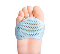 Bukihome Lot de 8 coussinets métatarsiens pour homme et femme, Coussinets en silicone pour pieds, Pour névrome de Morton, callosités, métatarse (bleu)