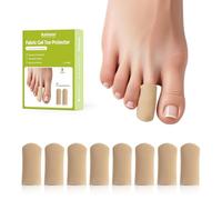 Bukihome Lot de 8 protections d'orteils en silicone fermées pour éviter le soulagement de la douleur pour les cors, ampoules et ongles incarnés (8 pièces de taille moyenne)