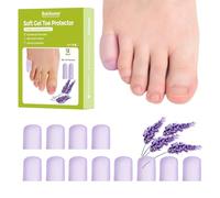 Bukihome Protection Orteil Silicone - 12 Pack Toe Protector Toe Cap - Protege orteil silicone pour une protection douce, protéger les orteils contre les cors et les callosités(Lavender, Pinky)