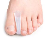 Bukihome Séparateurs d'orteils correcteurs d'oignons, espaceurs d'orteils pour chevauchement des orteils, lisseur du gros orteil pour éviter les cors, les ampoules (4 grands + 4 petits)