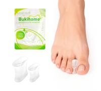 Bukihome Séparateurs d'orteils en gel, écarteurs d'orteils pour oignons, orteils qui se chevauchent, correcteur et redresseur d'oignons pour hommes et femmes - Lot de 16