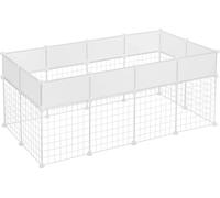 Bukkitbow - parc animalier modulaire - adapté aux cochons d'Inde, lapins et chatons - parc animalier adaptable - 142x71x53 cm