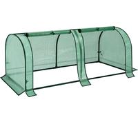 Bukkitbow - Serre Poly Tunnel - Tunnel résistant à l'hiver pour la culture de légumes - Serre compacte avec 2 portes - 130x60x50 cm - Vert