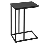 Bukkitbow - Table d'appoint / table basse de luxe - avec cadre métallique - convient pour un ordinateur portable (63 cm de haut) - Noir