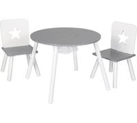 Bukkitbow - Table et chaises pour enfants - Ensemble de meubles pour enfants - Design ergonomique sûr - Design sûr et compact - 59,5x46cm