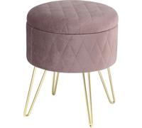 Bukkitbow - Tabouret / Banc de rangement - Rangement pratique - stable et de haute qualité - 31,5x31,5x36cm - rose