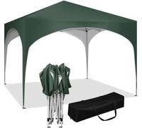 BukkitBow - Tente de réception à bord arrondi - tente pliable - imperméable et résistant aux intempéries - pavillon de jardin - 300 x 300 cm - Vert