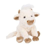 Bukowski Design ab Madison, Petite chèvre en peluche blanche, poils doux courts, hauteur 25 cm