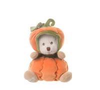Bukowski Design Ab, Ziggy Pumpkin, Ours en Peluche Vesito de Citrouille Orange, Hauteur 15 Centimètres