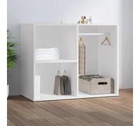 BUKSCYJS Armoire de buffet avec portes - Armoire à livres mobile - Blanc - 80 x 40 x 65 cm - Convient pour chambre à coucher, invités, petites pièces, salle de jeux, pièces à vivre
