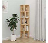 BUKSCYJS Armoire multi-usages, mobile, étagère d'angle en chêne Sonoma 33 x 33 x 164,5 cm, convient pour chambre à coucher, invités, petites pièces, salles de jeux, pièces à vivre