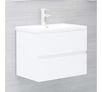 BUKSCYJS Meuble bas de cuisine, de salle de bain, avec bac encastrable, blanc, convient pour le salon, la salle à manger, la salle de bain, l'entrée, les toilettes, la salle de réception