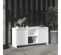 BUKSCYJS Meuble bas, meuble TV, à tablette, blanc, 102 x 37,5 x 52,5 cm, convient pour les salles de réception, le salon, la chambre à coucher, la salle de bains, le bureau