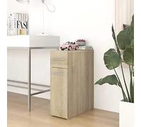 BUKSCYJS Penderie de cuisine simple - Armoire de buffet avec porte - Chêne Sonoma - 20 x 45,5 x 60 cm - Convient pour les matériaux en bois - Pour chambre à coucher, invités, petites pièces, salle de