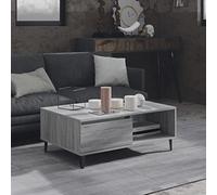 BUKSCYJS Petite table d'appoint pour salon - Gris Sonoma - 90 x 60 x 35 cm - Convient pour chambre à coucher, salon, bureau, salle de réunion, bureau